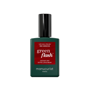 Természetes gél lakk LED Green Flash™ - 15 ml Red hibiscus