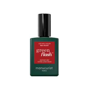 Természetes gél lakk LED Green Flash™ - 15 ml Red velvet